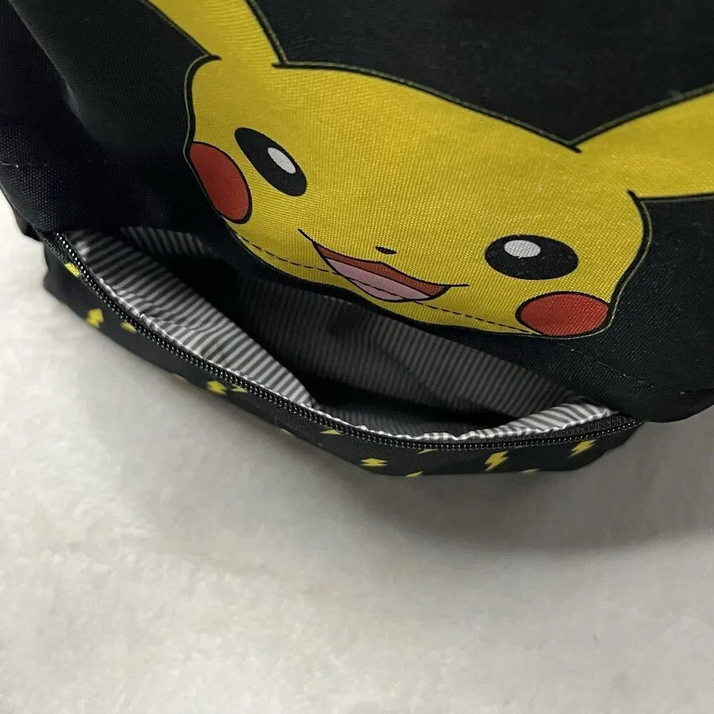 Pokemon Loungefly Pikachu Backpack Black & Yellow Lightning Bolt 17